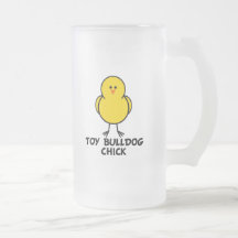 Poussin de bouledogue de jouet tasse à café