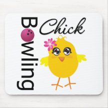 Poussin de bowling tapis de souris