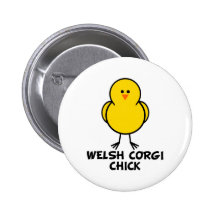 Poussin de corgi de Gallois Badge Avec Épingle