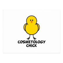Poussin de cosmétologie carte postale