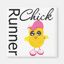 Poussin de coureur aimants pour réfrigérateur