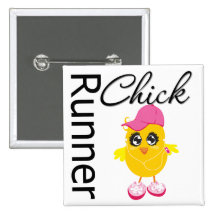 Poussin de coureur badges avec agrafe