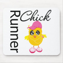 Poussin de coureur tapis de souris