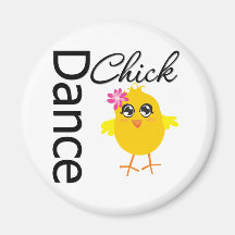 Poussin de danse magnets pour réfrigérateur