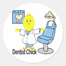Poussin de dentiste autocollants