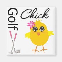 Poussin de golf aimants pour réfrigérateur