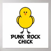 Poussin de punk rock posters