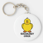 Poussin de sociologie porte-clef