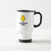 Poussin de styliste en coiffure mugs à café