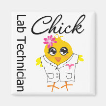 Poussin de technicien de laboratoire aimant