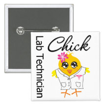 Poussin de technicien de laboratoire pin's avec agrafe