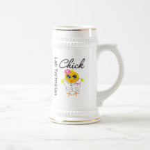 Poussin de technicien de laboratoire tasse à café