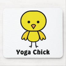Poussin de yoga tapis de souris