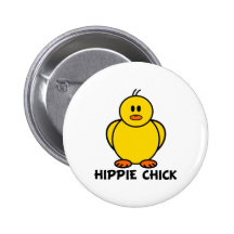 Poussin hippie pin's avec agrafe