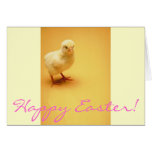 Poussin jaune mignon Joyeuses Pâques de bébé ! Cartes De Vœux