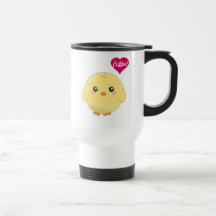 Poussin jaune mignon mugs