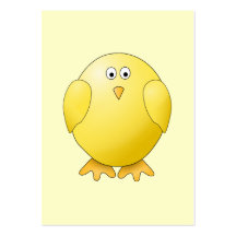 Poussin jaune mignon. Petit oiseau Cartes De Visite Professionnelles