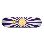 Poussin jaune mignon plateaux de skate