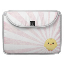 Poussin jaune mignon poches pour macbook