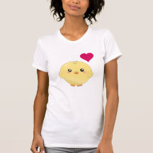 Poussin jaune mignon t-shirts