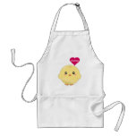 Poussin jaune mignon tablier