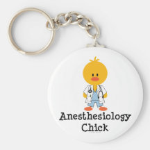 Poussin Keychain d'anesthésiologie Porte-clef