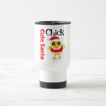 Poussin mignon de Père Noël Mugs À Café