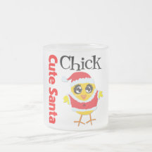 Poussin mignon de Père Noël Tasse
