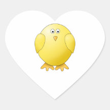 Poussin mignon. Petit oiseau jaune Adhésif
