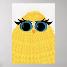 Poussin nerd affiche