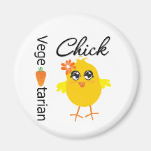 Poussin végétarien magnets pour réfrigérateur