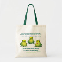 Pouvez vous ne jamais trouver des grenouilles dans sacs fourre-tout