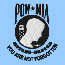 POW-MIA brodé par KRW vous n'êtes pas oubliés polos brodés