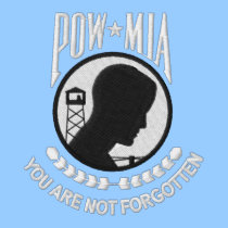 POW-MIA brodé par KRW vous n'êtes pas oubliés polos brodés