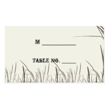 Prairies rustiques de pays épousant des cartes d'e carte de visite