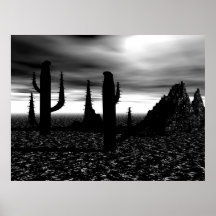 Prarie Cactii 2 Affiche