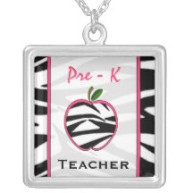 Pré collier d'Apple d'impression de zèbre de profe