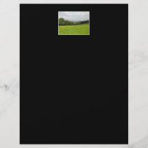 Pré vert. Paysage de campagne Prospectus Avec Motif