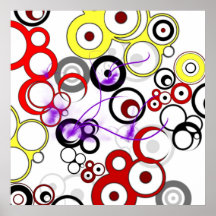Précipitation de cercle affiche