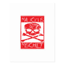 PRÉJUDICE MALVEILLANT - SKULL&BONES CARTES POSTALES