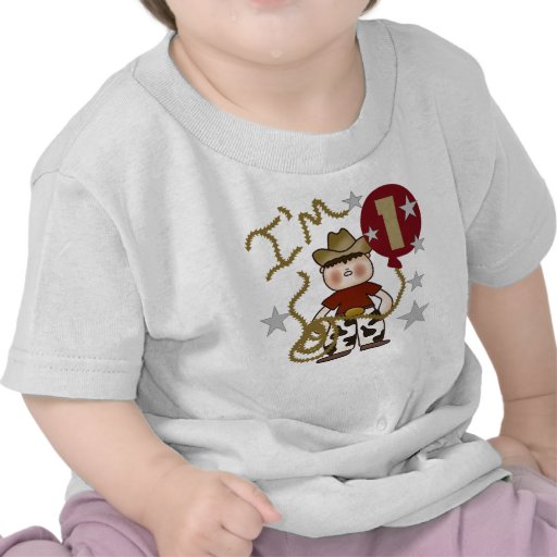 Premier anniversaire de cowboy t-shirt
