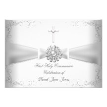Premier argent de blanc de sainte communion de fil bristols