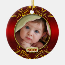 Premier cadre de photo de Noël du bébé Décoration Pour Sapin De Noël