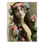 Premier enfant de fleur carte postale