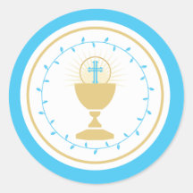 Premier joint d'enveloppe de communion ou autocoll