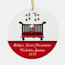 Premier Noël de bébé - bas de huche et de Noël Décoration De Noël