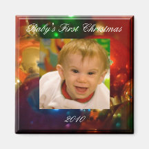 Premier Noël du bébé Aimant Pour Réfrigérateur