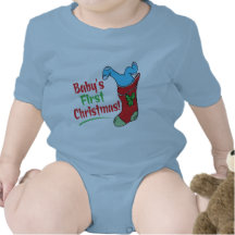 Premier Noël du bébé (garçon) T-shirt