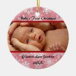 Premier Noël du bébé MIGNON Ornement