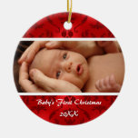 Premier Noël du bébé MIGNON Ornements